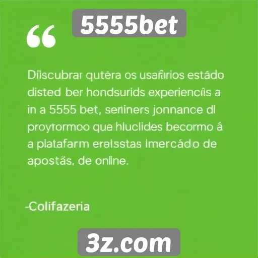 Depoimentos de usuários sobre a experiência no 5555bet